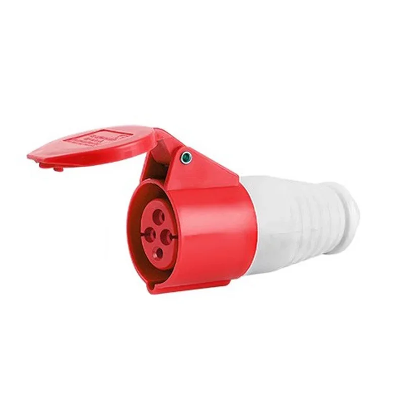 IP44 Industrial Plug and Socket 3PIN 4Core 5Pin16A Waterproof Connector  Waterproof Electrical Connection Wall Mount Socket