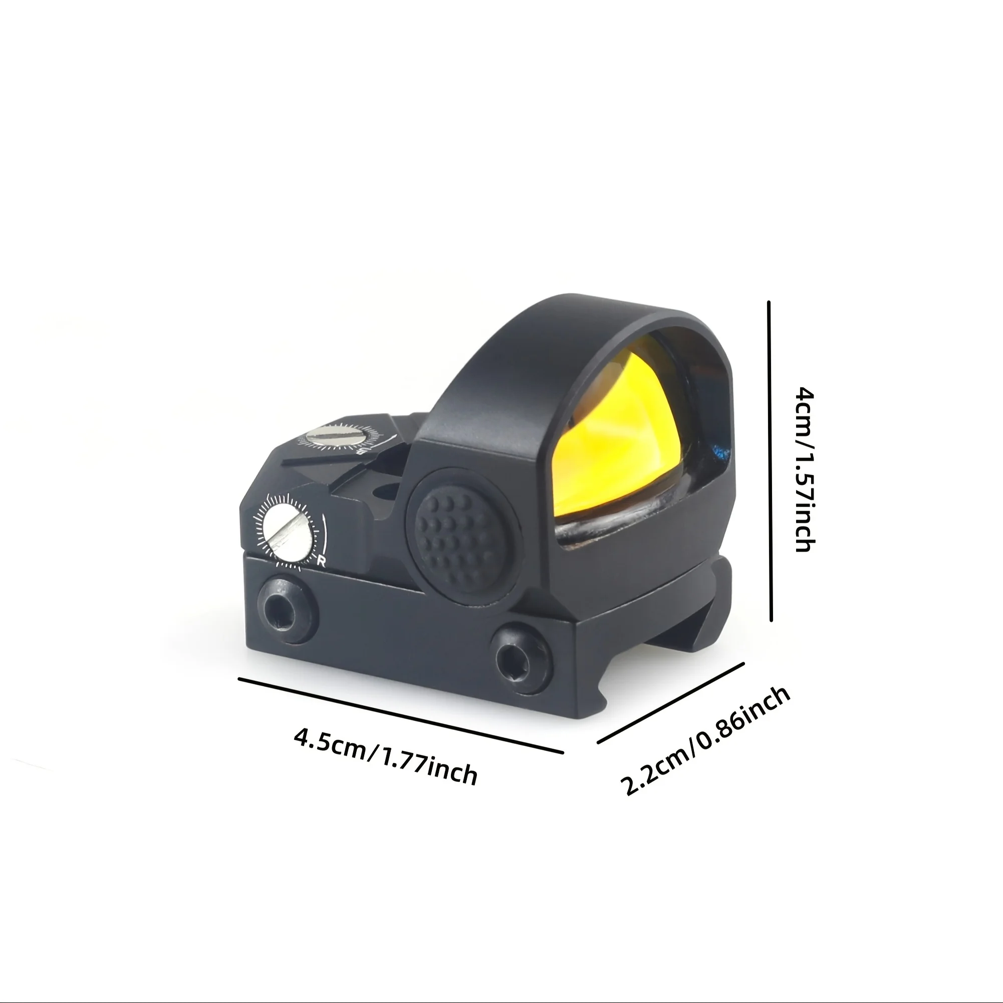 2 MOA Mini Red Dot Sight Optics Gun Sights لـ 2.2 سم / 0.86 بوصة Picatinny Rail