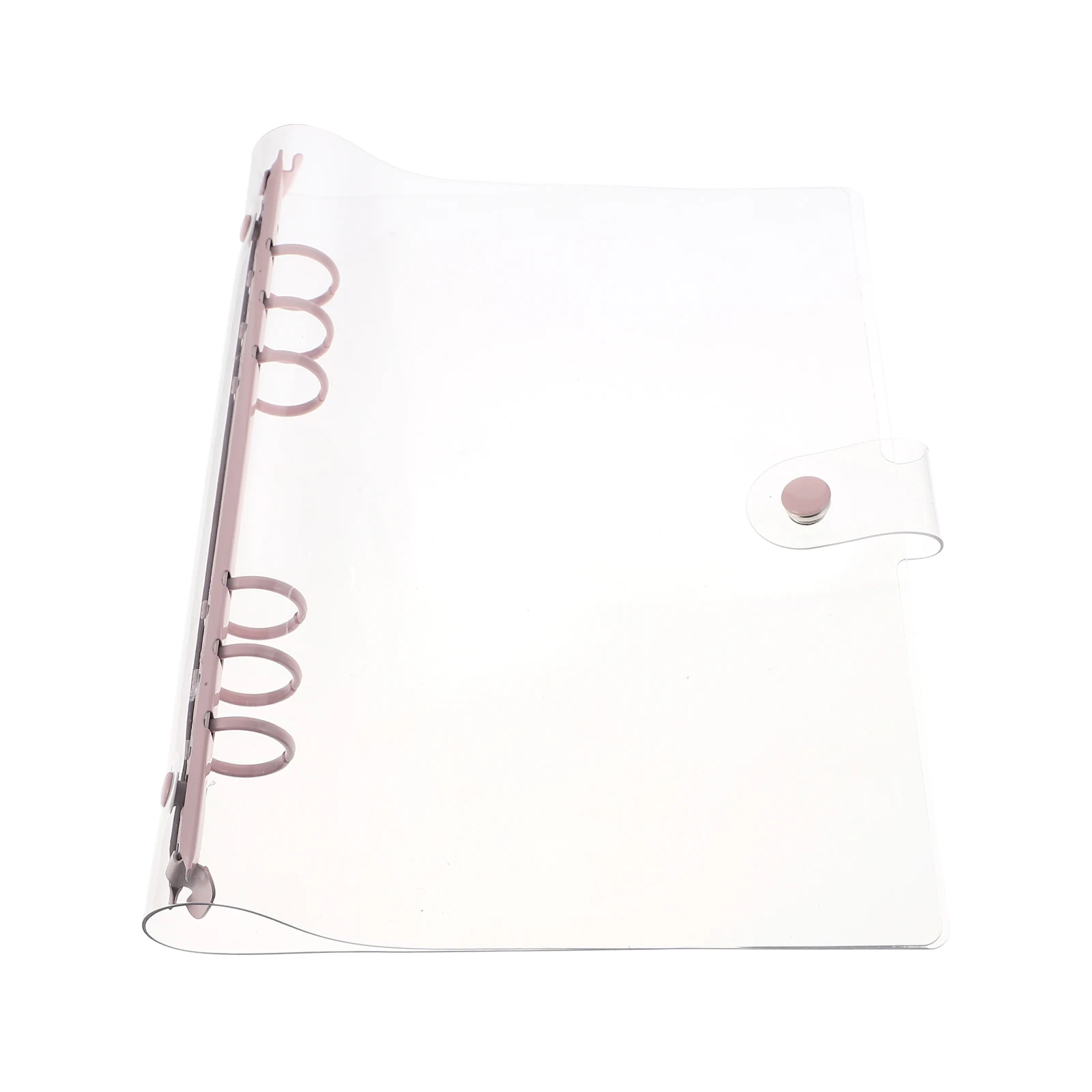 

PVC Notebook Cover Mini Loose Leaf Rings Aluminum Alloy Book Mini Binder Clip Ring Binder Cover Storage ganizer