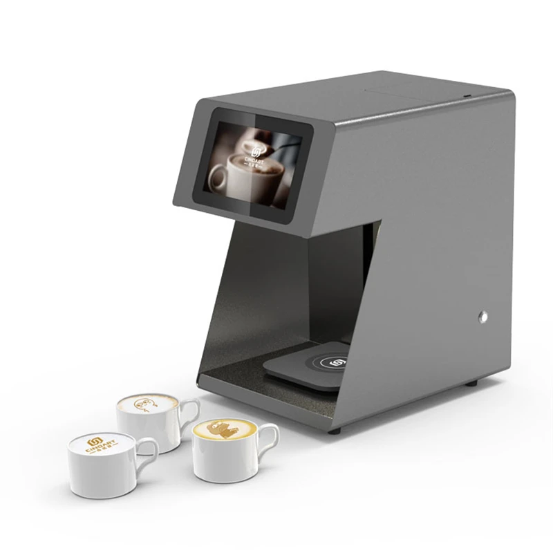 CINOART 3d Latte Art Coffee Printer Machine Automatic Beverages Food Selfie With WIFI Connection Printing Edible Ink Cartridges