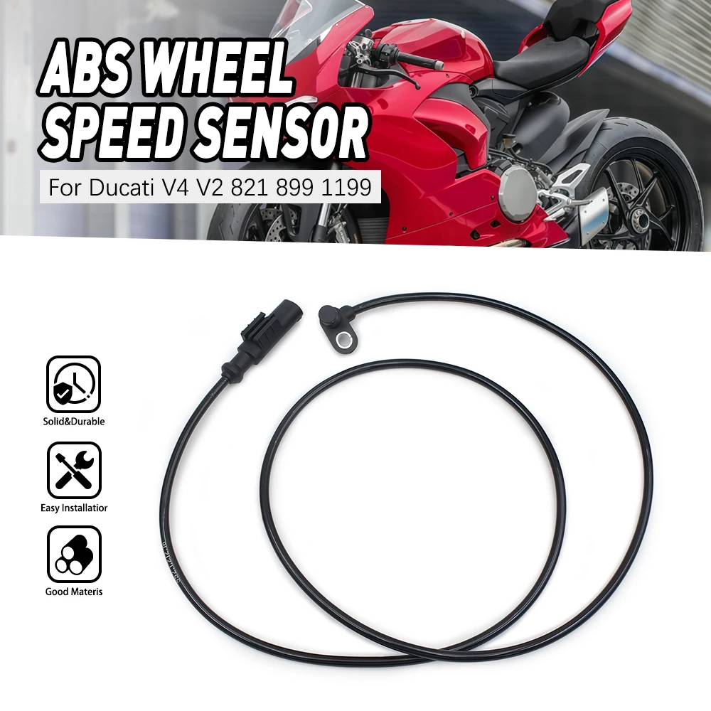 

Front Rear Brake Sensor ABS Wheel Speed Sensor 115cm 45" Motorcycle Accessories For Ducati 55212121B V4 V2 821 899 1199