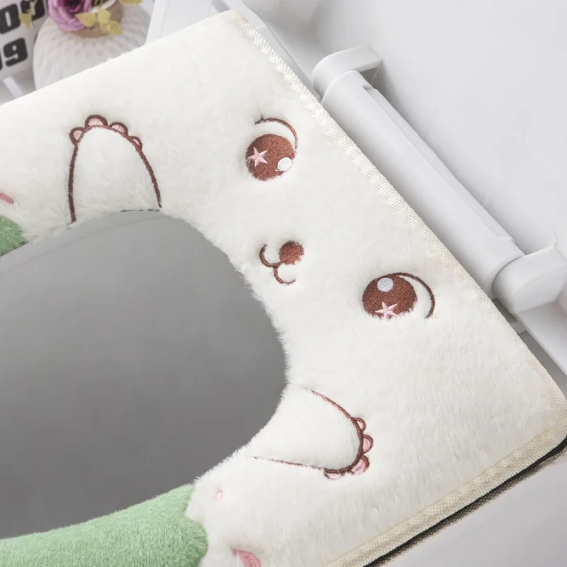 New Cartoon soft Toilet Seat pad Covers Warm Case for Toilet Mats Cute Home Winter Thickened universal potty cushion WC Cape