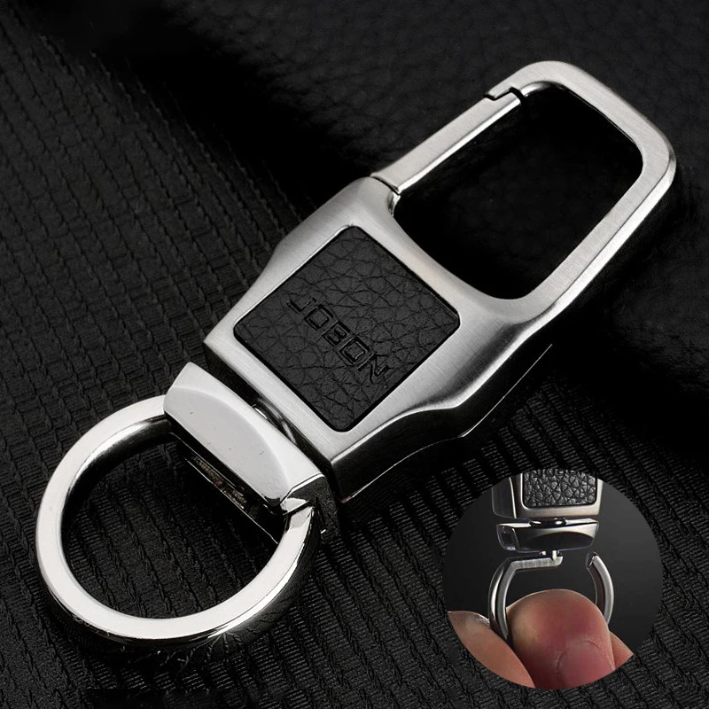 Jobon Car Keys Keychain Leather Keychain Luxury for Men Women Key Ring Holder Bag Pendant Best Gift for Jewelry Accessories