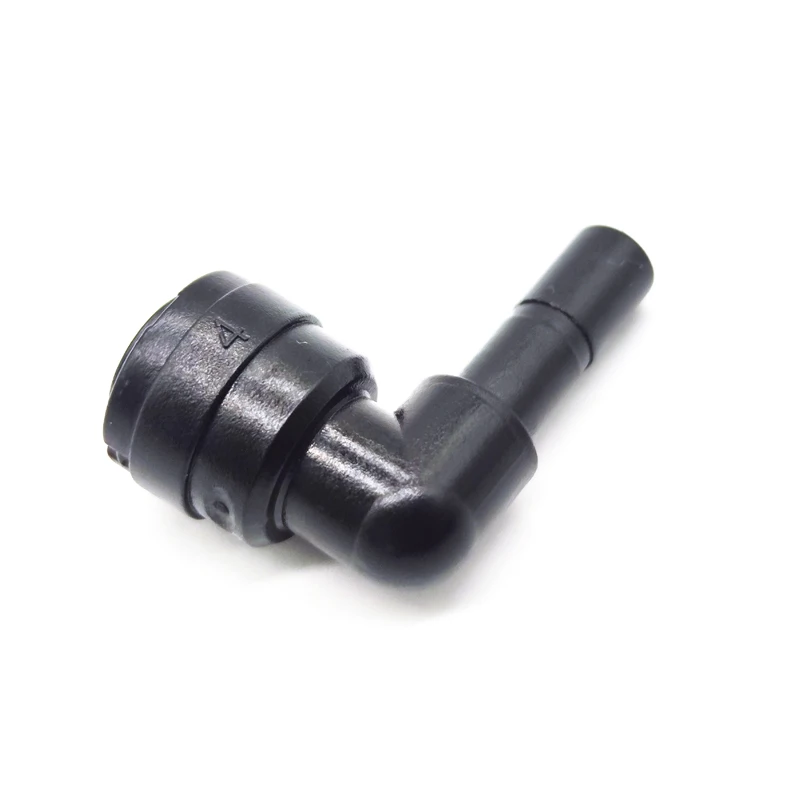 10pcs 1/4 Inch OD L Plug Quick Elbow Connector for PE Tube Garden Water Mist System RO Reverse Osmosis System