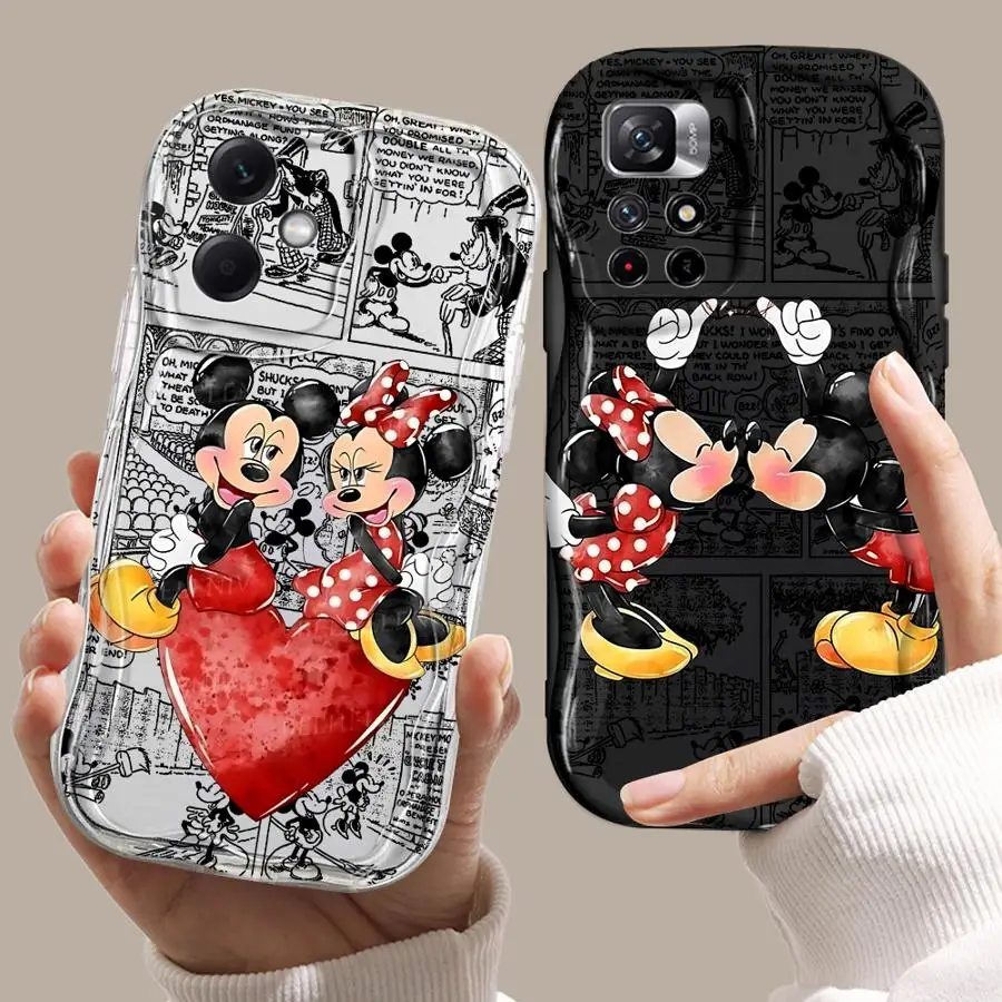 

Soft Phone Cover Case for Xiaomi Redmi Note 12S 13 10S 14 Pro Plus 12 11S 10 Lite 11 Disney Mickey Minnie Hot