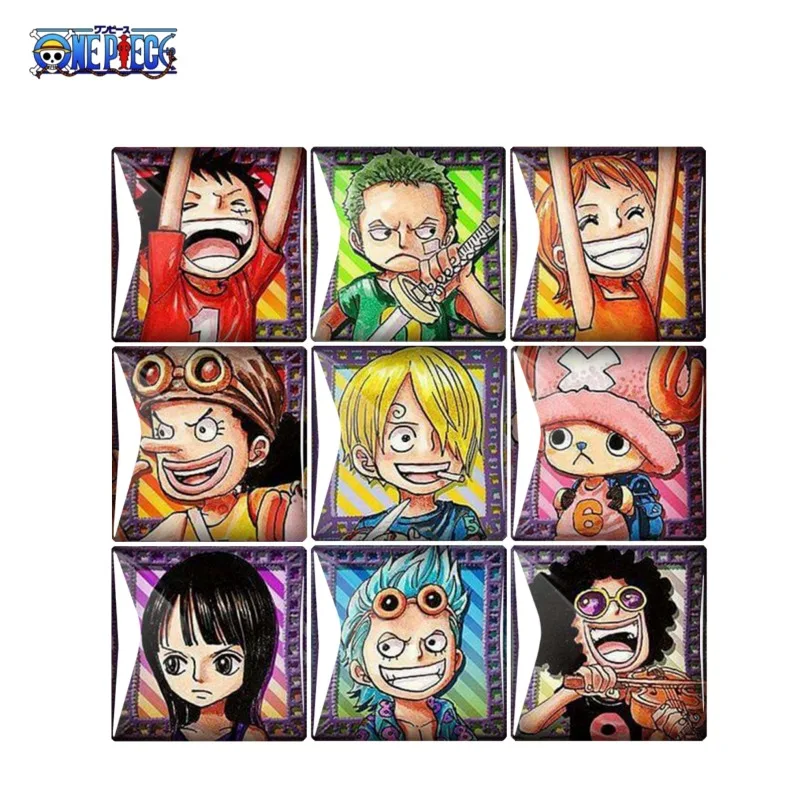 One Piece Luffy Zoro Chopper animation peripheral creative Q version character square refrigerator magnet as a gift for friends