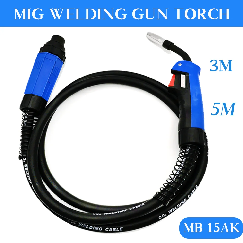 Mesin Las Obor Las MIG 15AK Konektor Pendingin Udara 150A-250A MIG MAG 15AK Mesin Las Obor