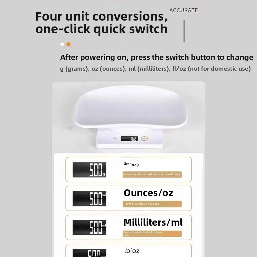Gramas de peso digital pet escala precisão display lcd pequeno animal escala 1g-10kg medição eletrônica pet balança eletrônica