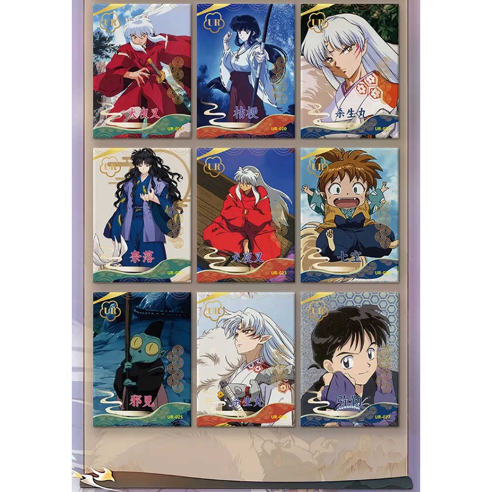 Original Inuyasha Kartens ammlung Jugend Abenteuer Anime Sesshoumaru Rin schöne Q-Version Charakter QR-Karte Kinder Spielzeug Geschenke