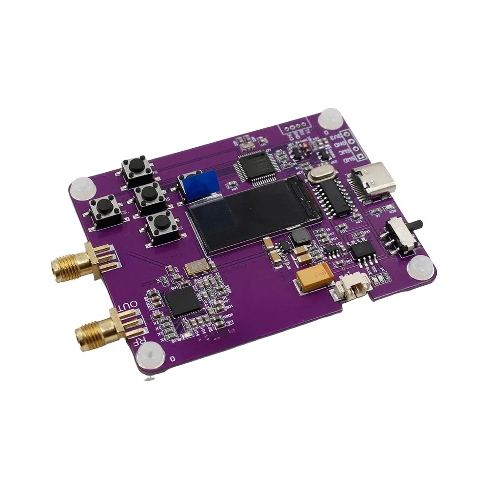 For Signal Monitoring Purple HMC833 RF Module User Keypad Control Calibration Device Compact Desktop Design For