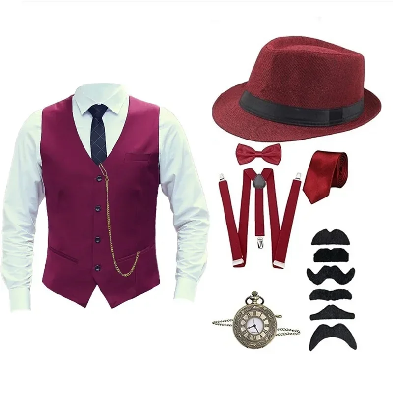

Plus Size Men's Vintage Vest Medieval, Amazon 1920S Suit Prom Props