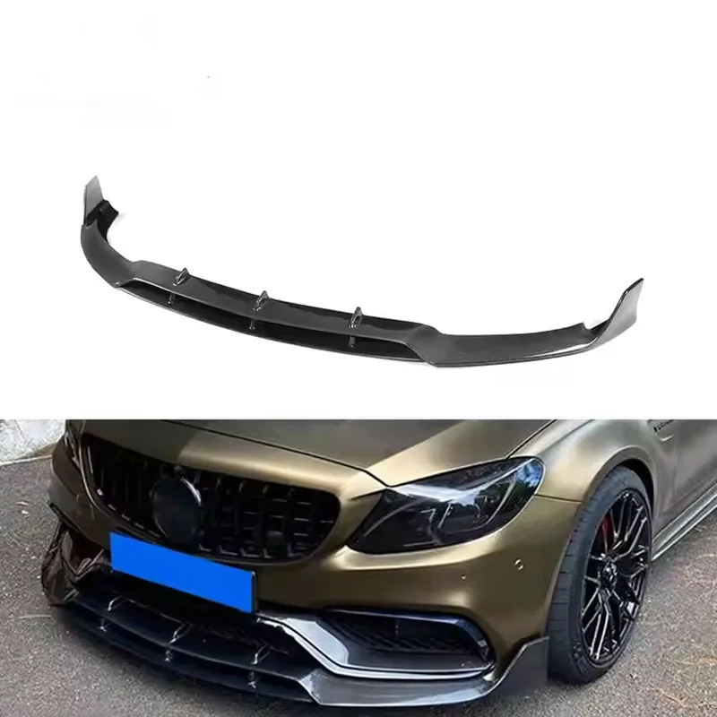 

Carbon Fiber W205 Front Bumper Lip for Mercedes W205 C63 AMG Coupe 15-18
