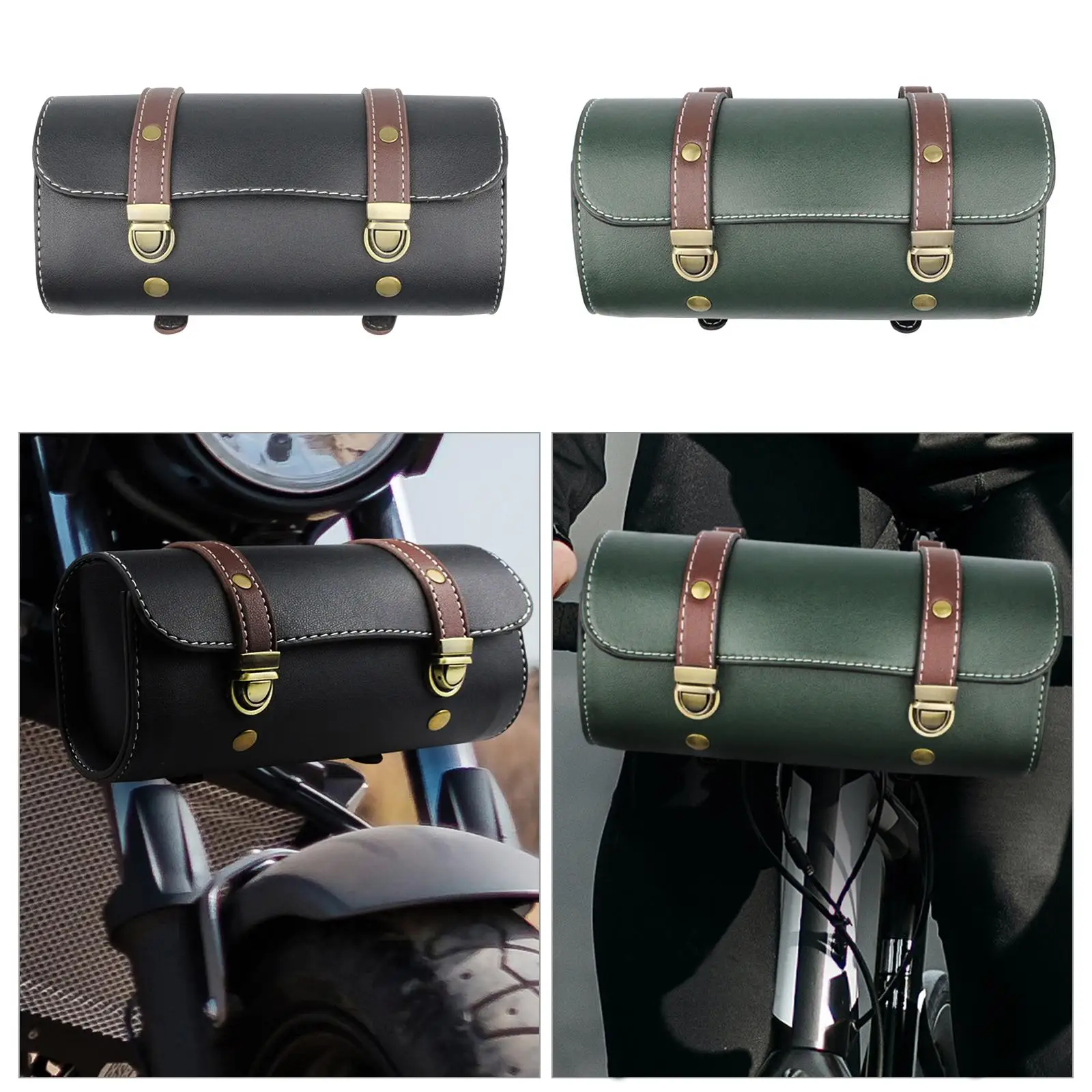 

Сумка для мотоцикла, седельная сумка для хранения, водонепроницаемая прочная универсальная сумка из искусственной кожи, для горного велосипеда