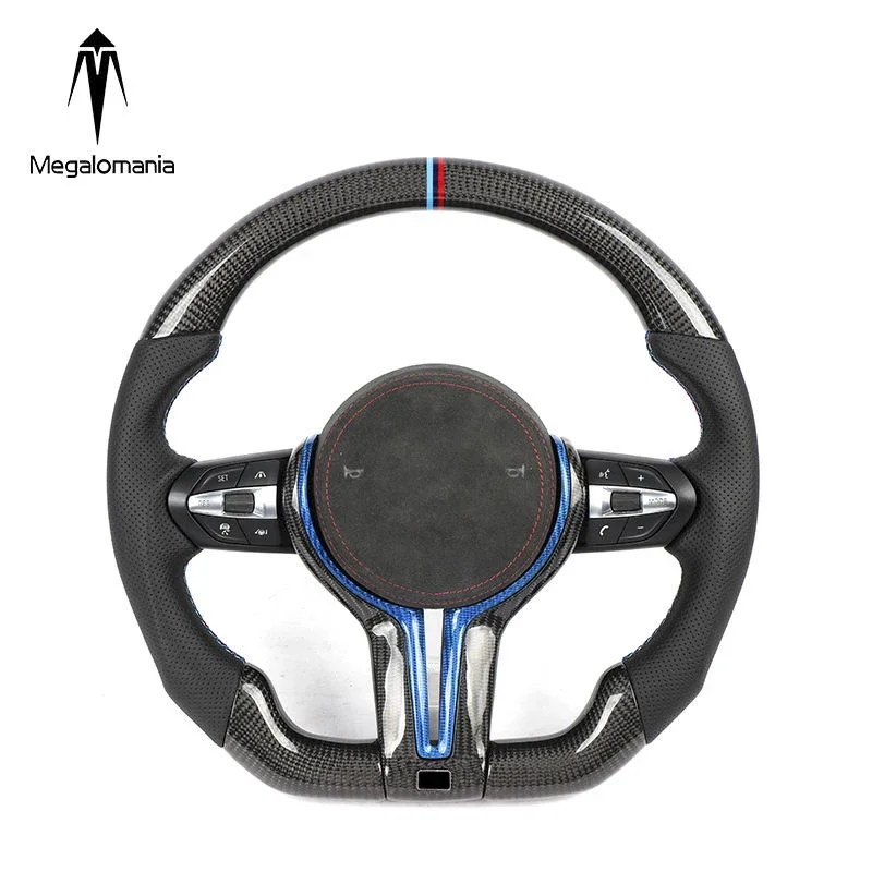 Factory direct sale Fit  F10 F30 E90 e92 can be upgraded and modified carbon fiber LED thong steering wheel