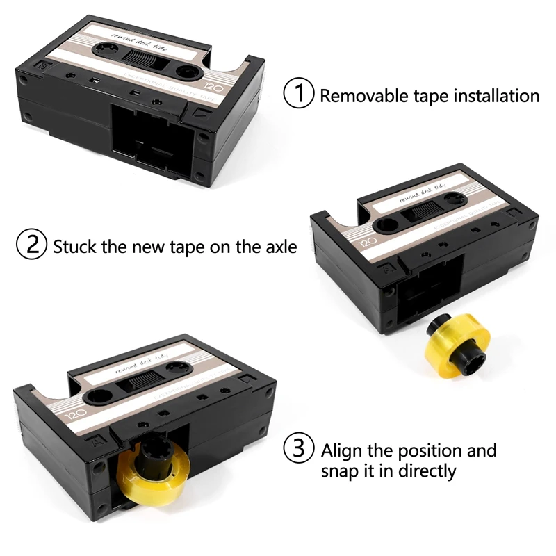 Cassette Tape Dispenser Pen Holder Vase Pencil Pot Stationery Desk Tidy Container Office Stationery Supplier Gift