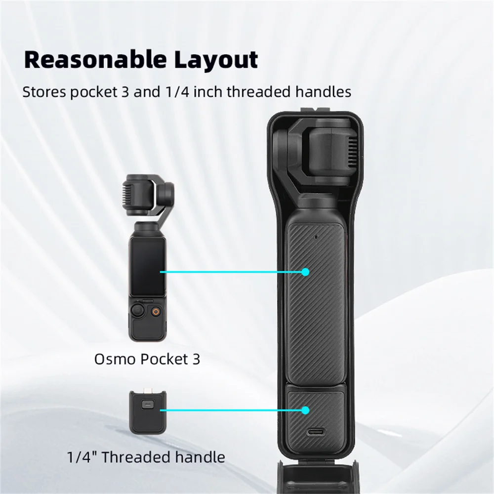 For DJI Osmo Pocket 3 Body Bag Shockproof Case Storage Box Hand Waterproof Osmo Pocket 3 Handle Strap Gimbal Camera Accessories