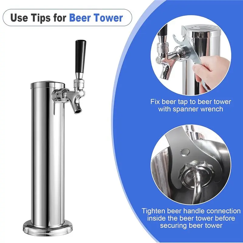 ประแจก๊อกเบียร์ B-Est 2 ชิ้น สำหรับก๊อกเบียร์สด, ประแจก๊อกเบียร์แบบถัง, ประแจก๊อกเบียร์, เครื่องมือก๊อกเบียร์