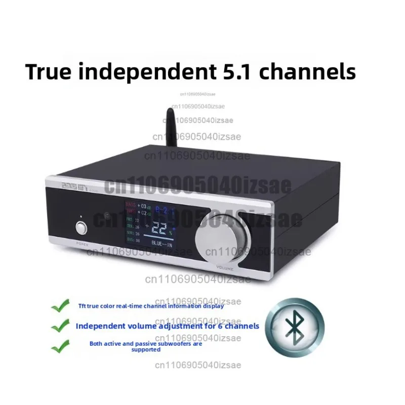 A600S 5.1 Channel Bluetooth Remote Control Amplifier Separate Adjustment Heavy Bass Home Theater 6 Channel