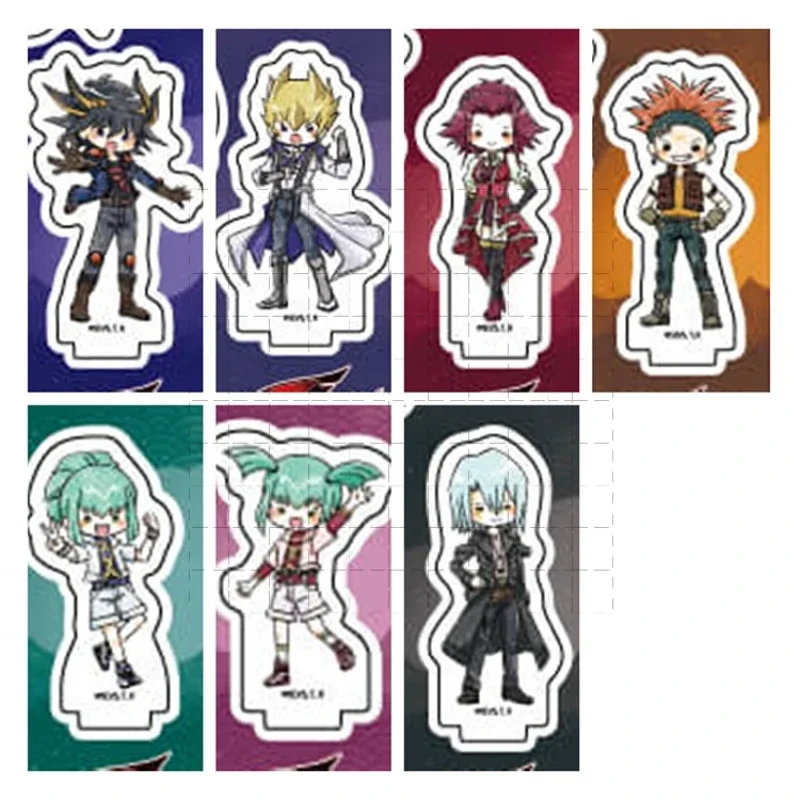 Anime Yu-Gi-Oh! 5D's Acrylic Stand Doll Game Fudo Yusei JACK ATLAS Akiza Izinski Mini Figure Model Plate Cosplay Toy Gift