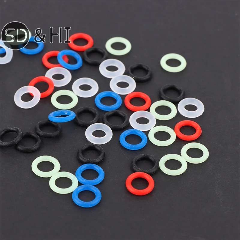 108 Buah Penutup Tombol Karet O Ring Switch Dampeners Peredam Shock-Absorbing Diam Di Bawah Penutup Kunci untuk Keyboard Mekanis