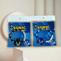 Cute anime Sonic bracelet, diy letter bead accessories, party gifts, good friend bracelets