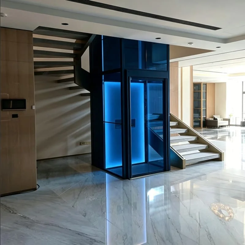 Office Passenger Elevator 900kg 1.5m/s 9 Floors Destination Control for Corporate Tower Business Center High Efficiency Sale