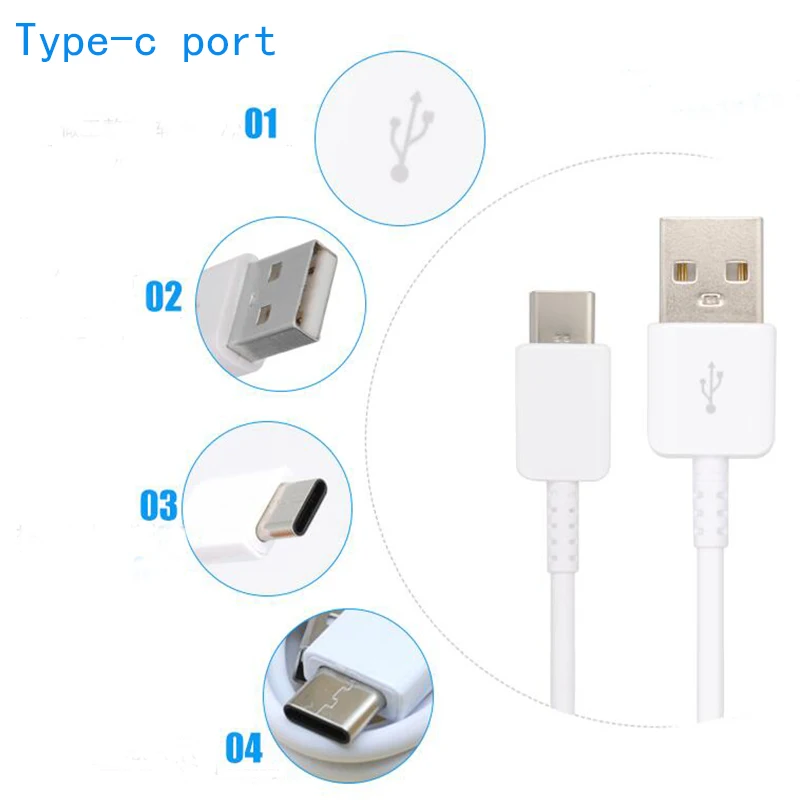 Original for Samsung TYPE C Cable 0.28/1.2/1.5M Fast Charger Data Line For samsung Galaxy A51 A50 S20 S8 S9 Plus S10 Note 8 9 10