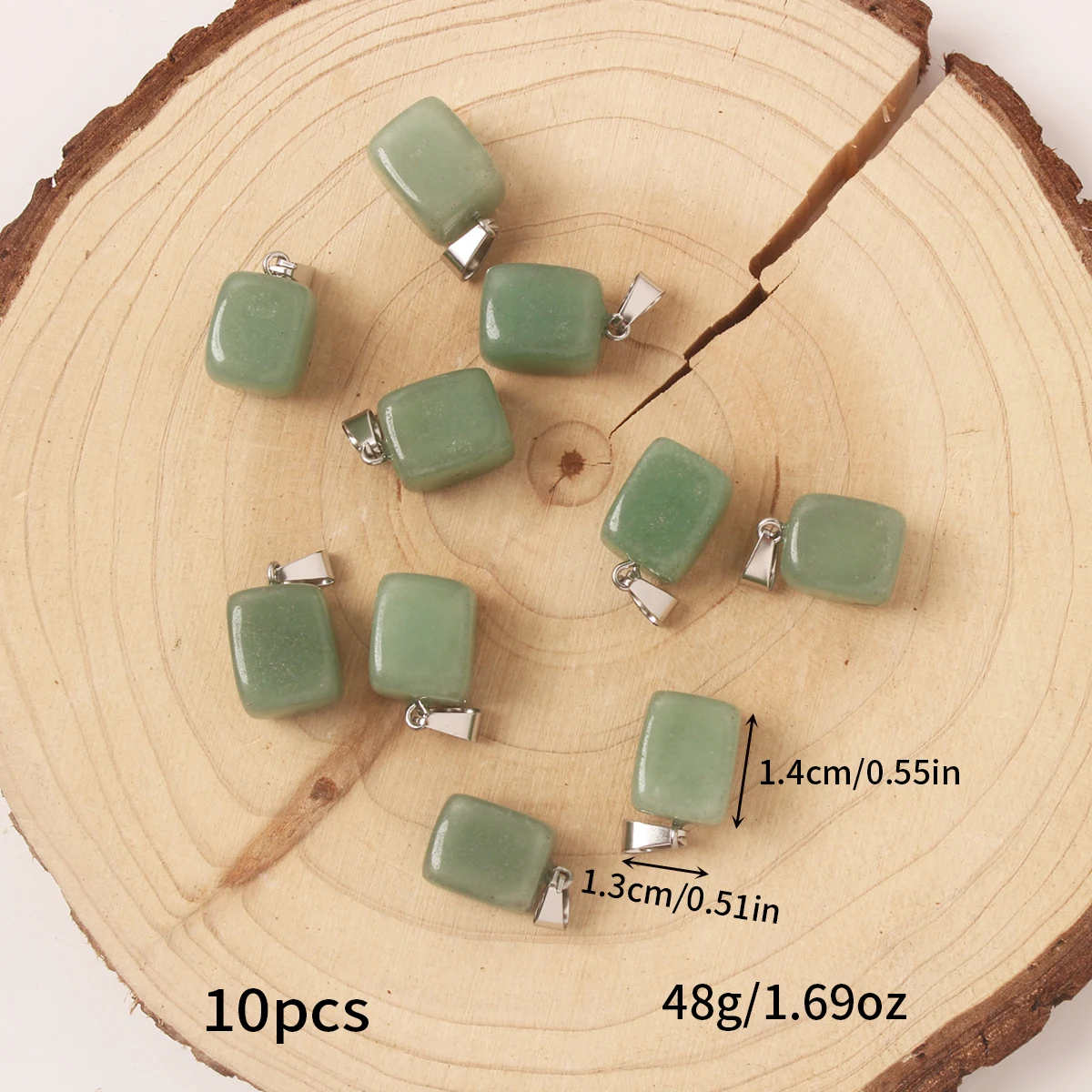 10pcs multi-color natural ston - Jewelry Making For Couples recension och pris