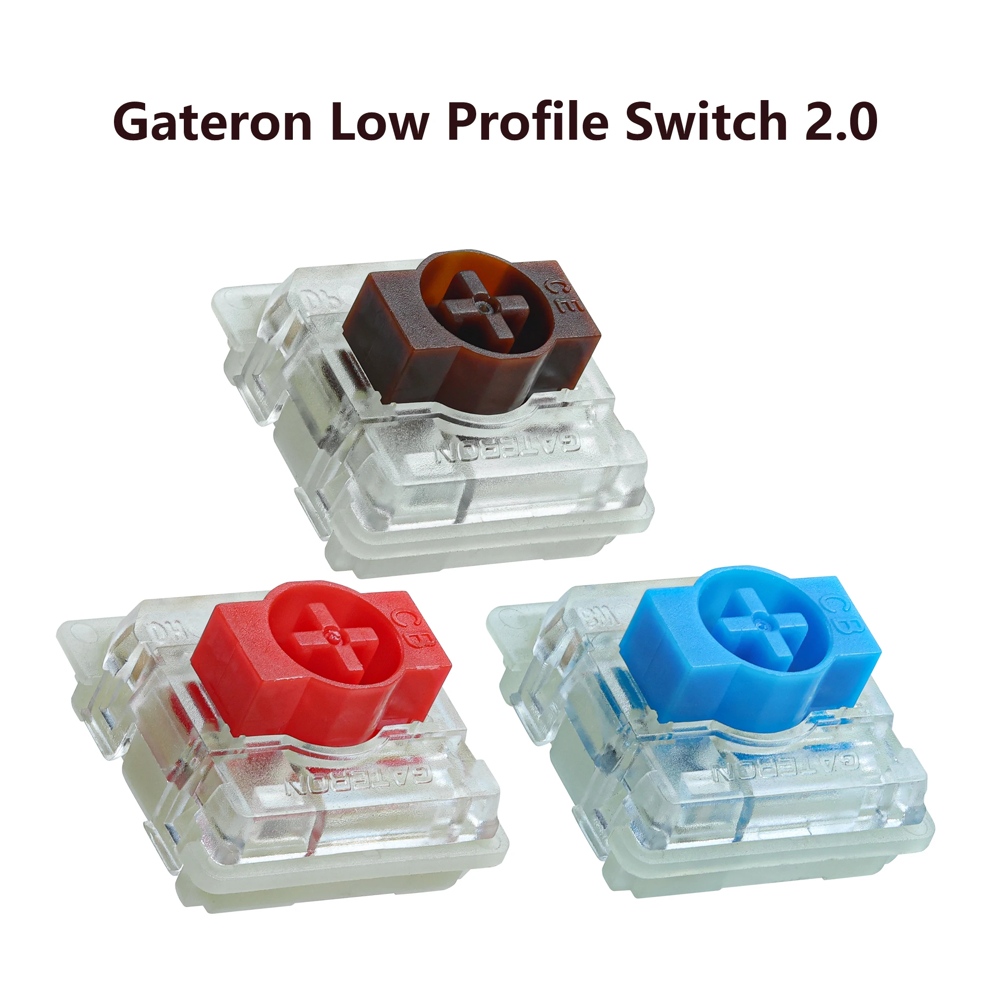 

10Pcs Gateron Low Profile Switch 2.0 3Pin 3 pins for Ultra-slim Ultimate Mechanical Keyboard air75 air60 K1 K3 K7 Red Blue Brown