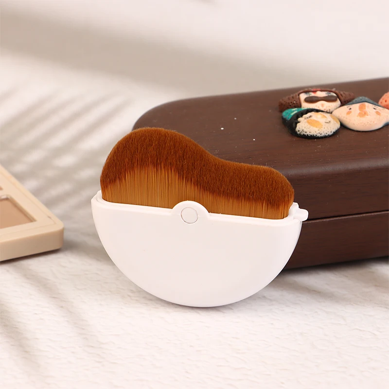 1PC メイクブラシポケットファンデーションブラシプラスチッククリエイティブウェーブフィット完璧に化粧ブラシ自宅メイクツールギフト