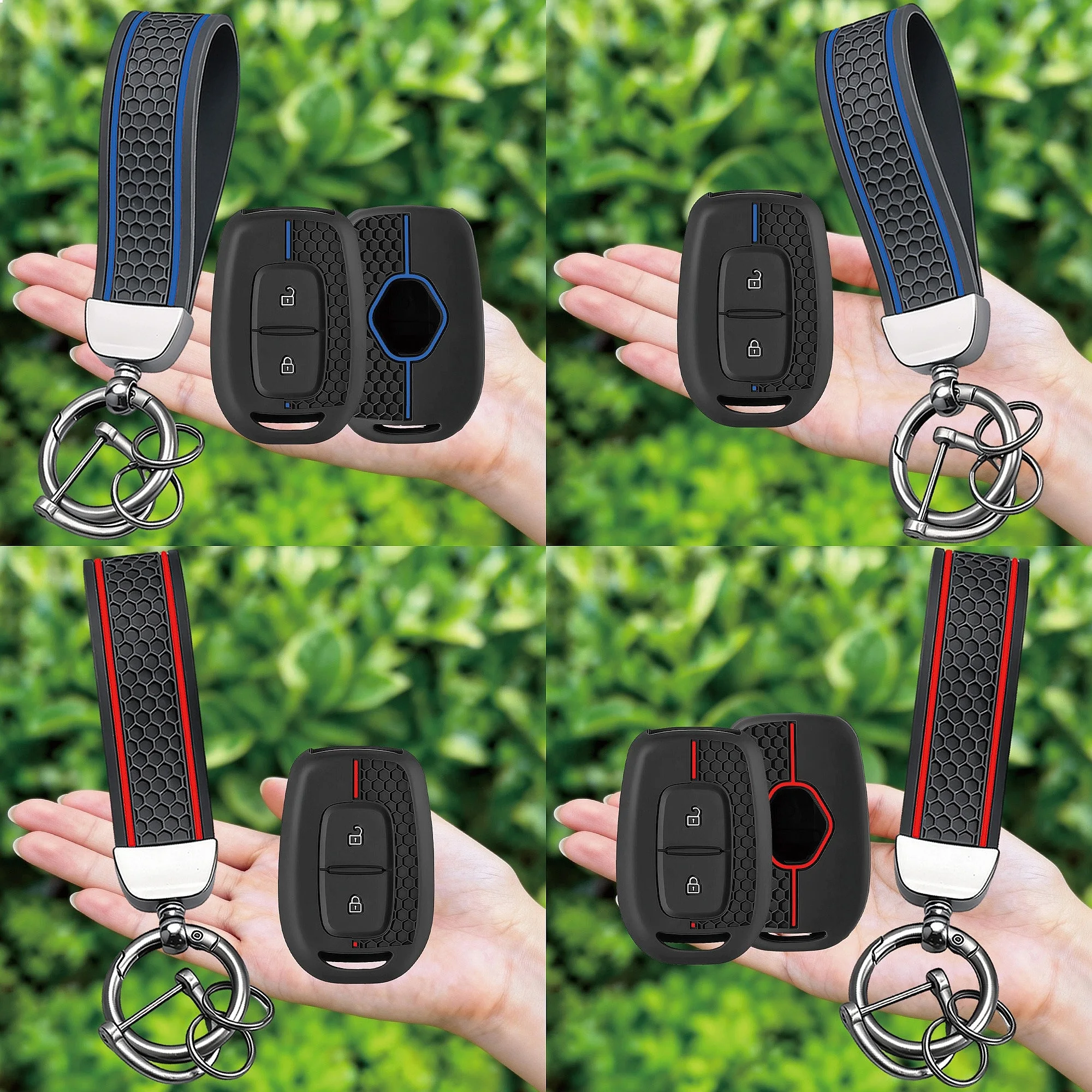 Car Key Fob Cover Silicone For Dacia Duster Logan Sandero Stepway Renault Scenic Master Dokker