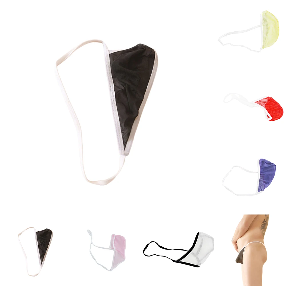 Homens G-String Mesh Underwear, T-Back Briefs, Cuecas Bikini, Spandex G-String