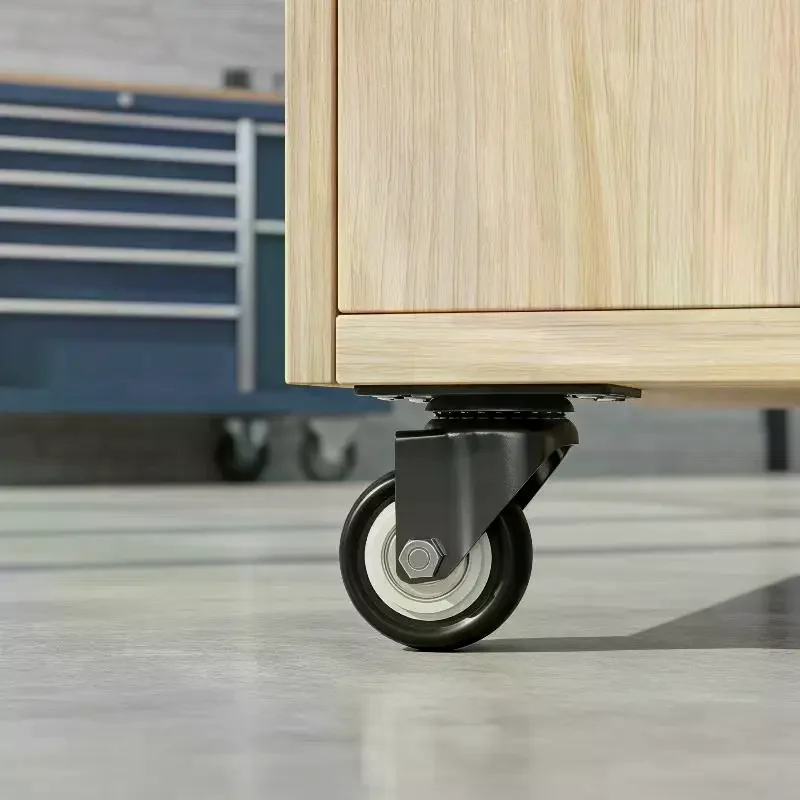 Furniture Casters Wheels Durable PP Fixed Swivel Heavy Duty Rollers Suitable for Home Desk Cabinet Trolley Replacement