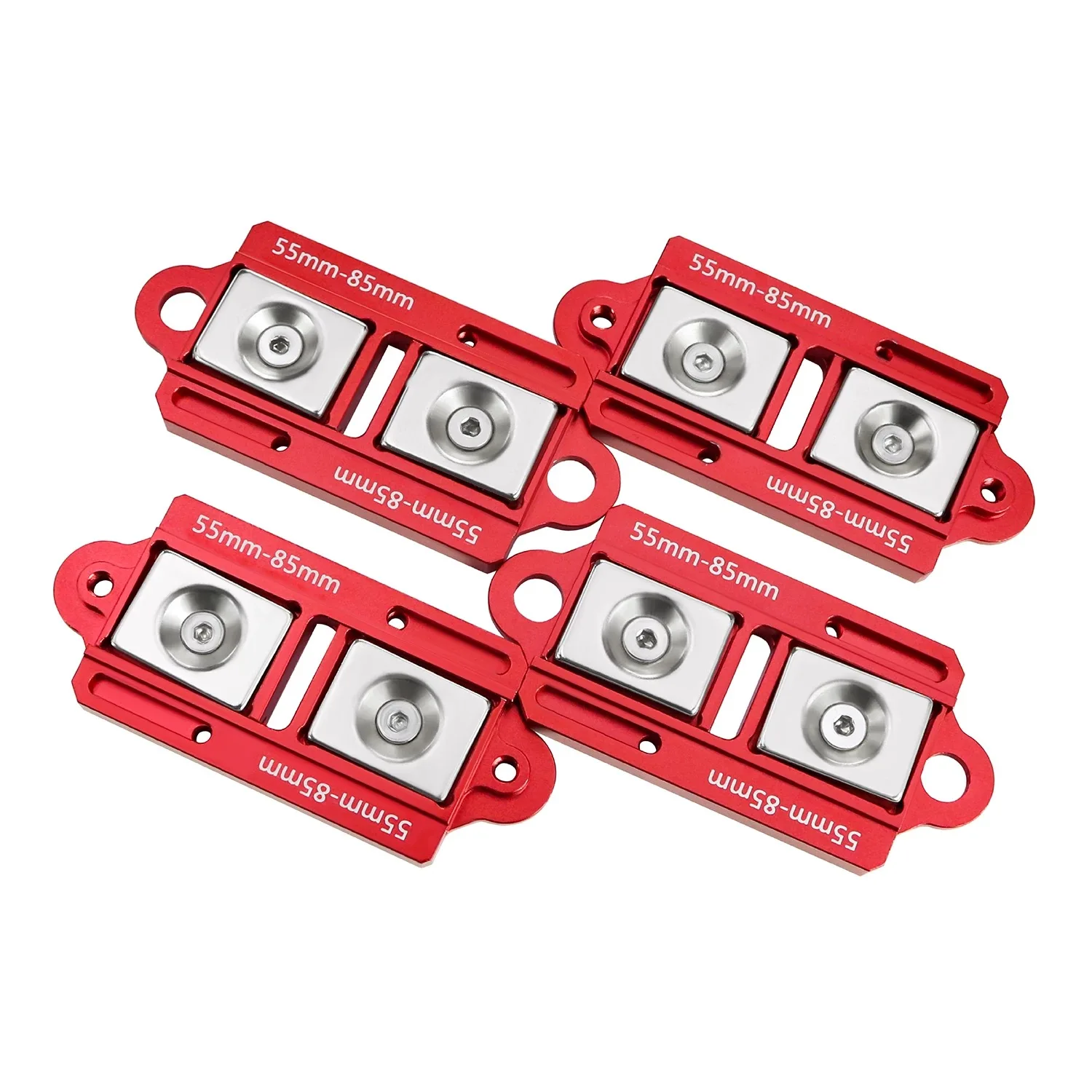 

4 шт. с ЧПУ с регулируемым интервалом, магнитный всасывающий корпус автомобиля Coulmn для 1/10 TRX4 TRX6 SCX10 90046 D90 RC гусеничный автомобиль, запчасти