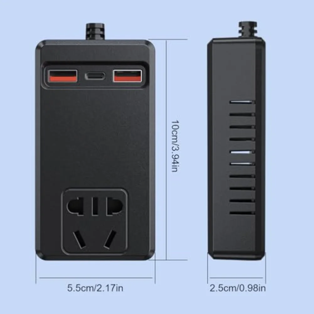 Input Voltage 10-28V 150W Inverter Car Inverters USB Charger Inverter Built-in Cooling Fan Plug-and-play Design