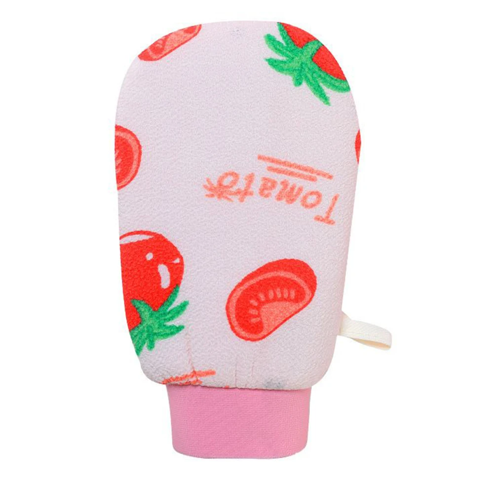 For body scrub rubbing towel for exfoliating skin dead skin cell removal with plant fiber material convenient hanging loop