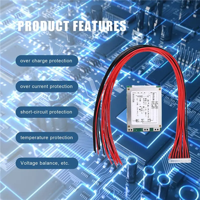 AT29-16S 60V 35A Protection Board Li- Lithium 18650 Battery BMS Protection Board With UPS Energy Inverter For Battery