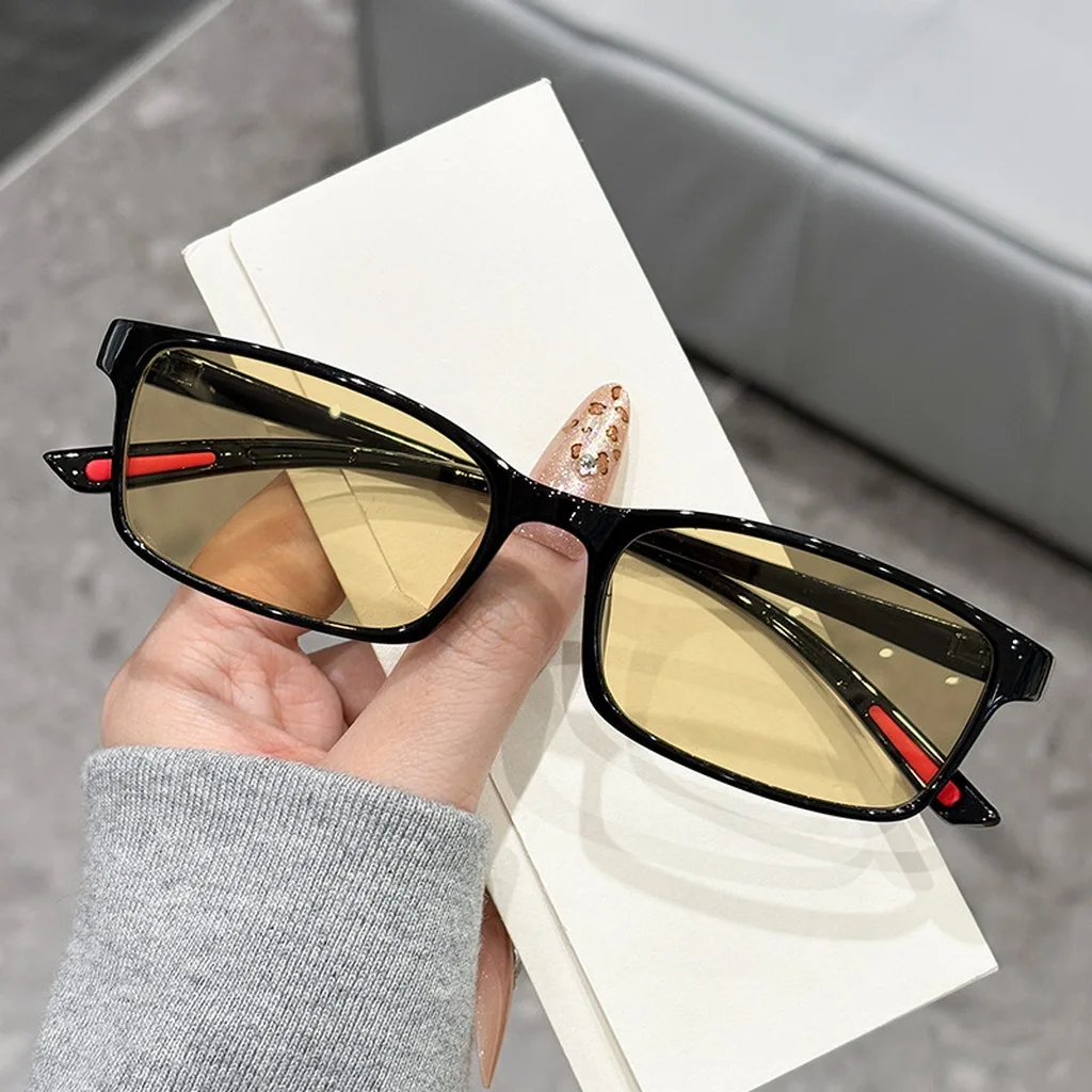 Anti Blue Light Sunglasses Square Tr Frame Sunglasses Yellow Lens Sunglasses Anti Blue Light For Outdoor Casual Activities Women
