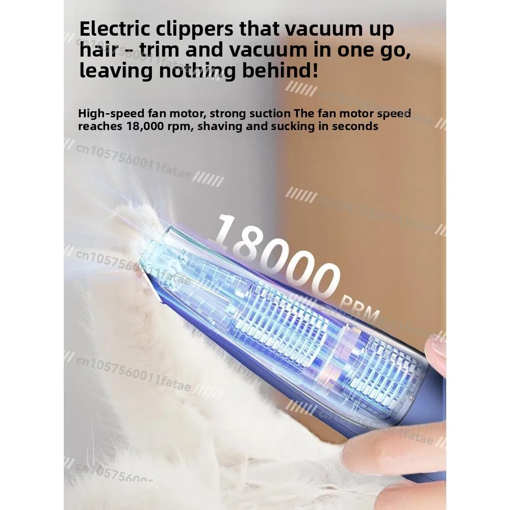 Pet Dog Dog Cat Automatic Electric Push Shaver Trimmer Can Suck Without Hurting Skin Shaving Artifact