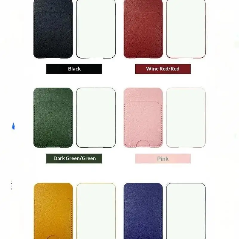 Kartenetikett aus PU-Leder für die Rückseite des Telefons, stark klebend, schlankes Design für den täglichen Gebrauch, Geschäftsreisen, Outdoor-Aktivitäten. – Detail 8