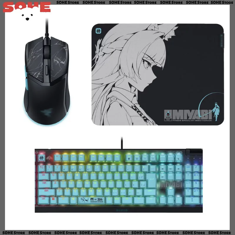 Zenless Zone Zero Hoshimi Miyabi xRazer BlackWidowV4X Mouse Pad Keyboard Mouse Anime Linkage FPS Esports Game Accessories