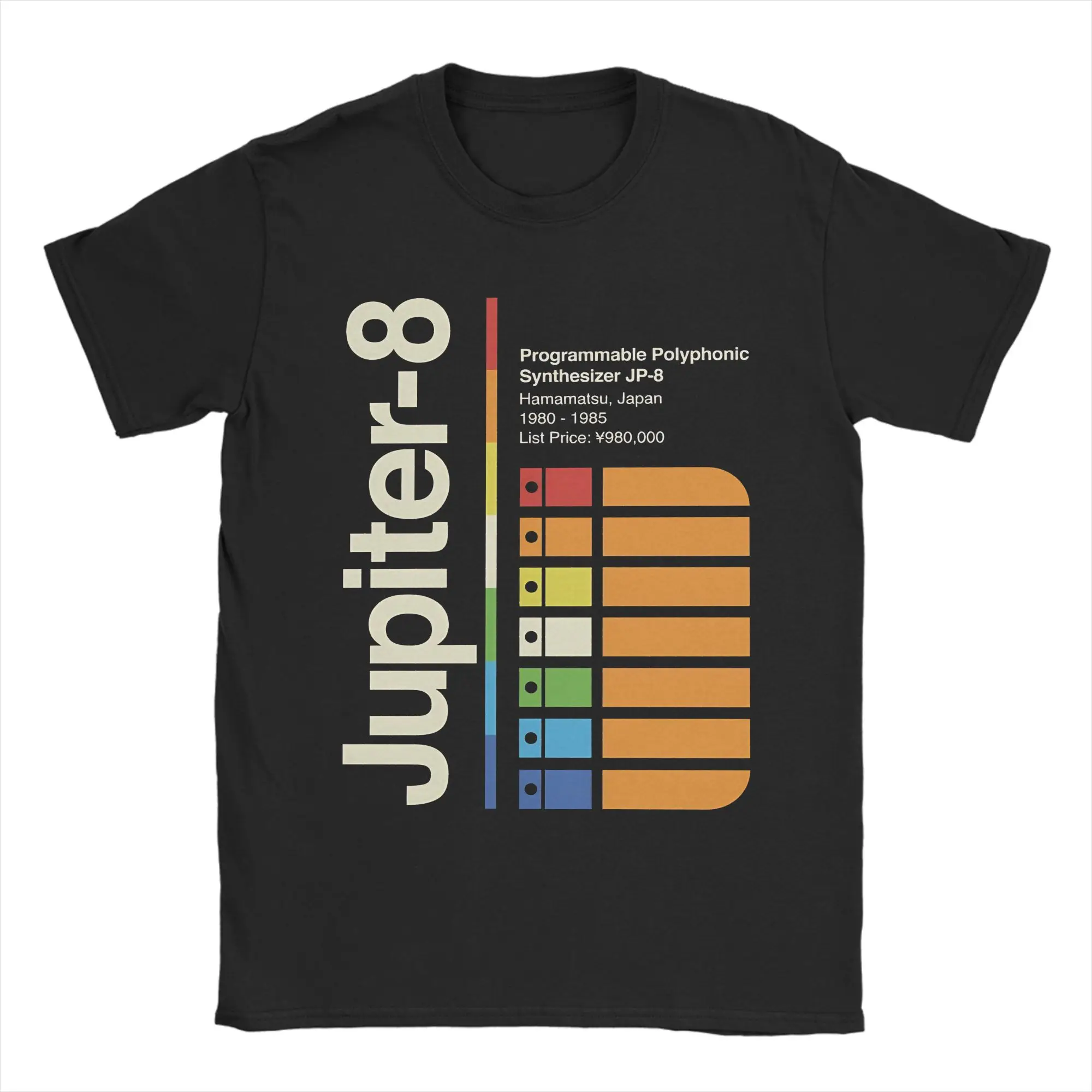 Fashion Jupiter 8 Vertical T-Shirt Men Crewneck 100% Cotton T Shirt  Short Sleeve Tees Plus Size Tops