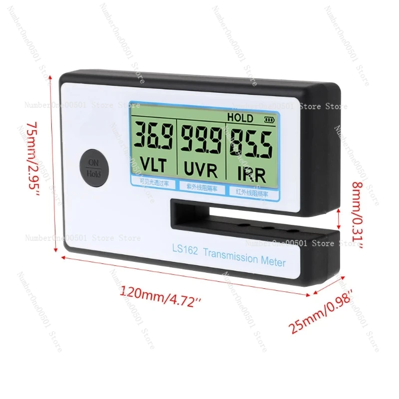 LS162 Window Tint Meter Solar Film Transmission Meter VLT UV IR Rejection Tester Dropship