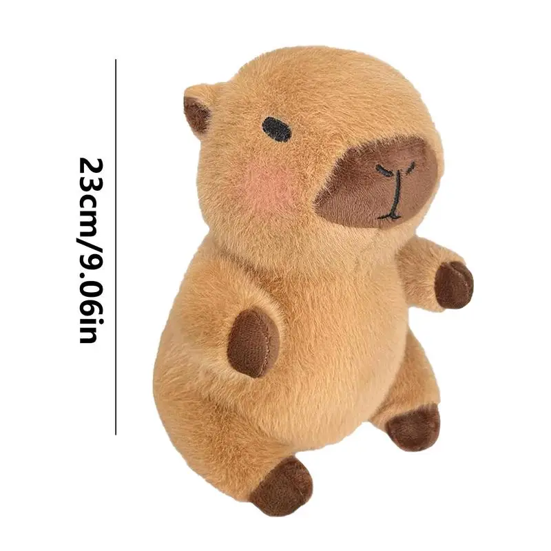 Capybara ตุ๊กตาสัตว์ 9 นิ้ว Ultra Soft Dress Up ตุ๊กตาเด็กตุ๊กตา Plush ของเล่นเสื้อผ้าและอุปกรณ์เสริมตุ๊กตาสัตว์บ้าน