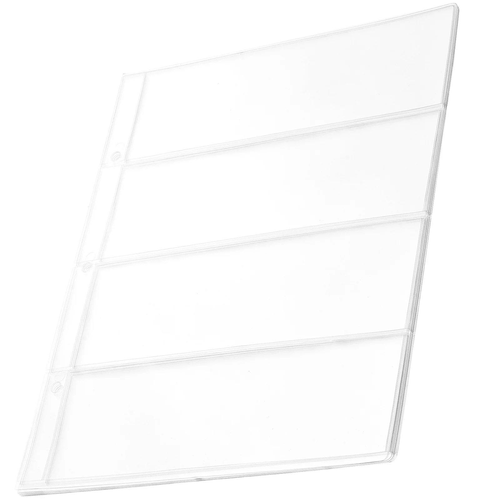 10Pcs Currency Collection Pages PVC Money Holder Album Inserts for Banknote Storage Organizer Money Hiders Page for Cash