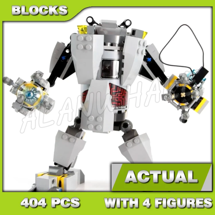 

404pcs Shinobi Turtle Robot Rampage Massive Mech Suit Capture Claw Go-kart Glider 10209 Building Block Toy Compatible With Model