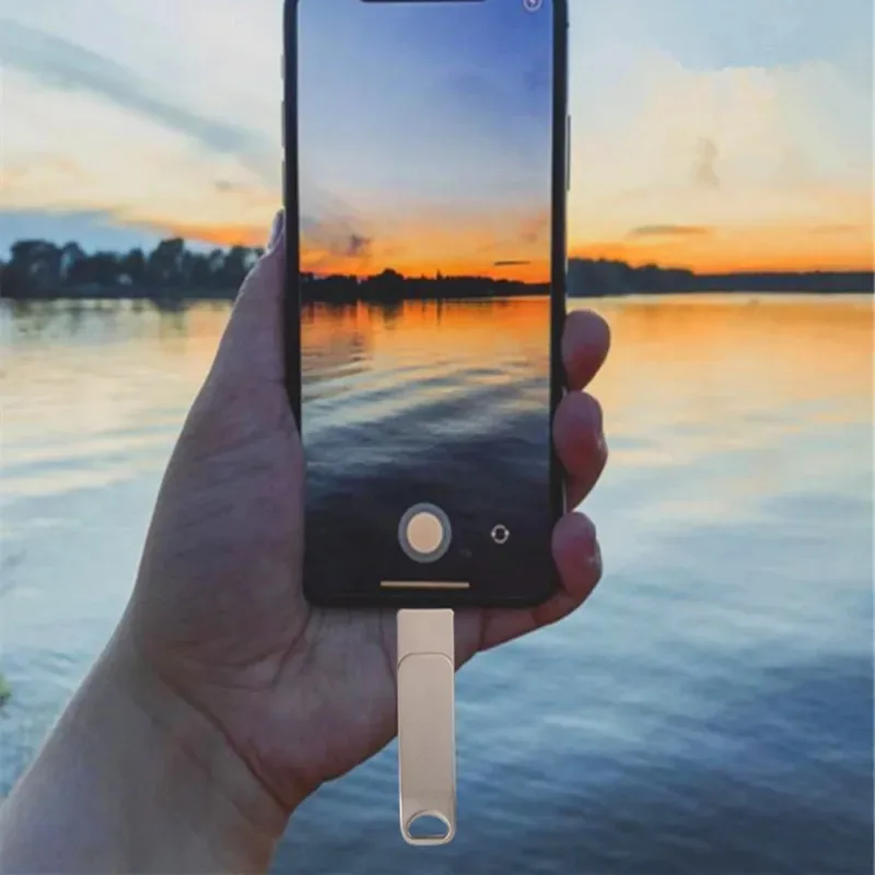 USB 3.0 Flash Drive for iPhone 512GB 256GB 2TB 1TB 128GB 64GB 32GB Micro Type 4in1 Interface High-Speed Memory Stick