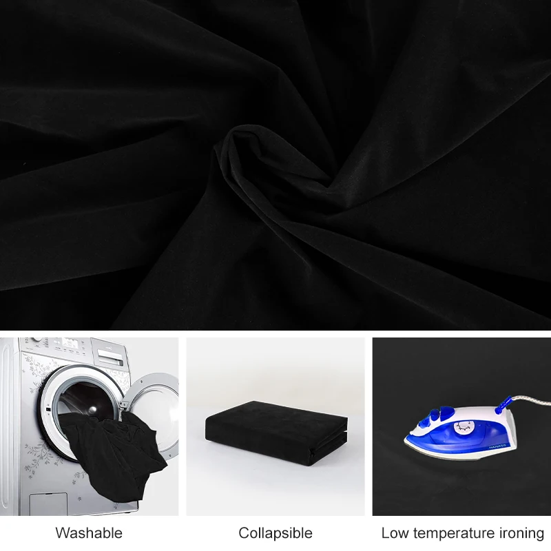 من جلد الغزال بلون أسود أبيض أحمر أزرق شاشة صور خلفية القماش استوديو التصوير الدعائم ماصة خلفية 1.5X 2 متر/1.5X3M