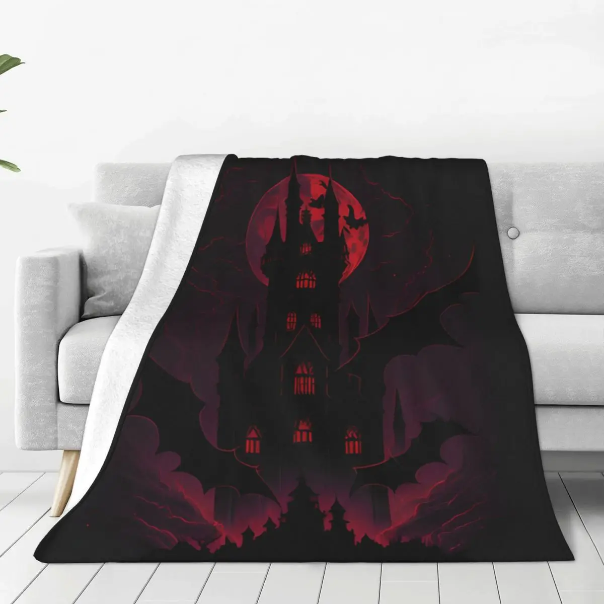 Castlevania - Gothic Atmosphere Blankets Fleece All Season Breathable Super Warm Throw Blanket for Bed Outdoor Bedding Throws