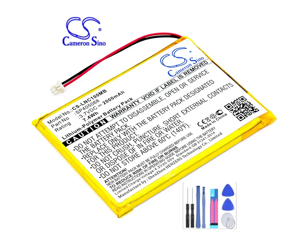 BabyPhone Battery For Luvion SP405068 Supreme Connect  Prestige Touch Capacity 2000mAh / 7.40Wh  Li-Polymer  3.70V